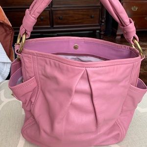 Pink Coach shoulder bag